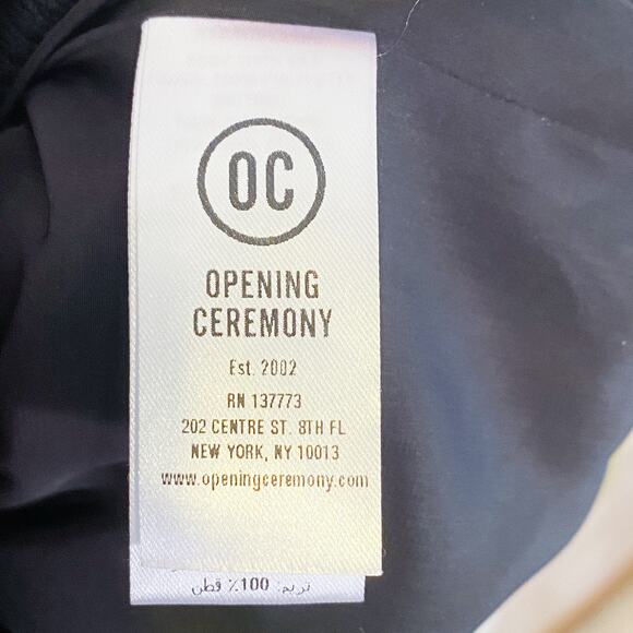 Opening Ceremony Floral 1/4 Zip Silk Bomber Jacket Rare - Picture 9 of 11